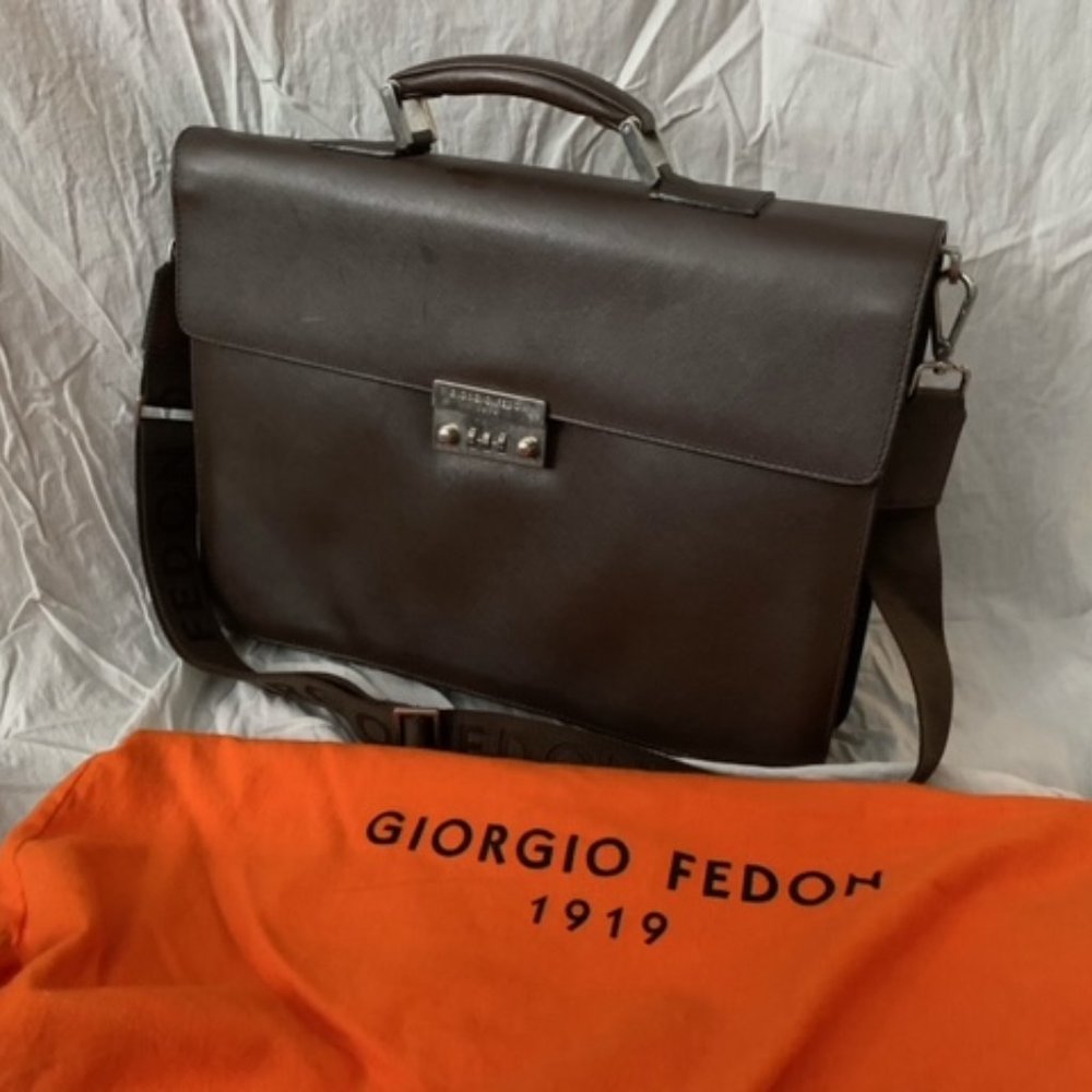 Giorgio Fedon 1919 Leather Briefcase